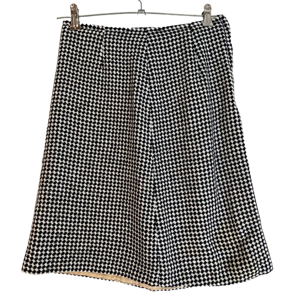 Vintage Bronson of California Knitted Houndstooth Black/white Skirt [US S/M]
